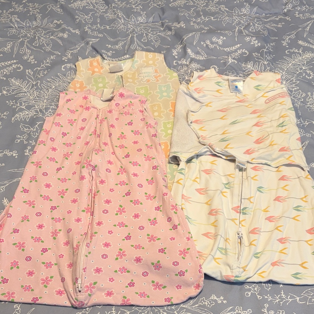 Halo Kids Sleep Sacks - Pink, Cream, and Multicolor